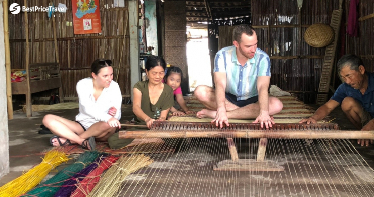Day 6 Try Mat Weaving With The Local People