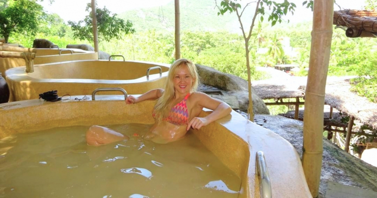 Relax With Hot Mineral Mud Bath