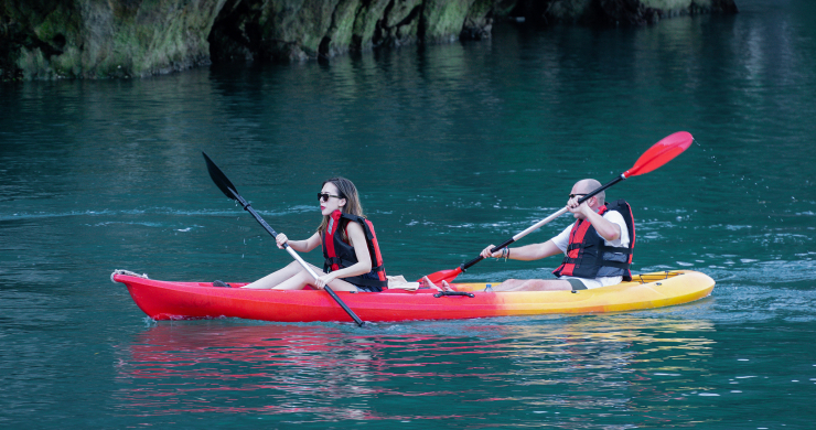 Try kayaking on emerald beach