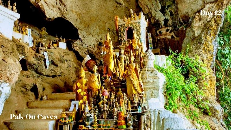 Luang Prabang Pak Ou Caves Mount Phousi