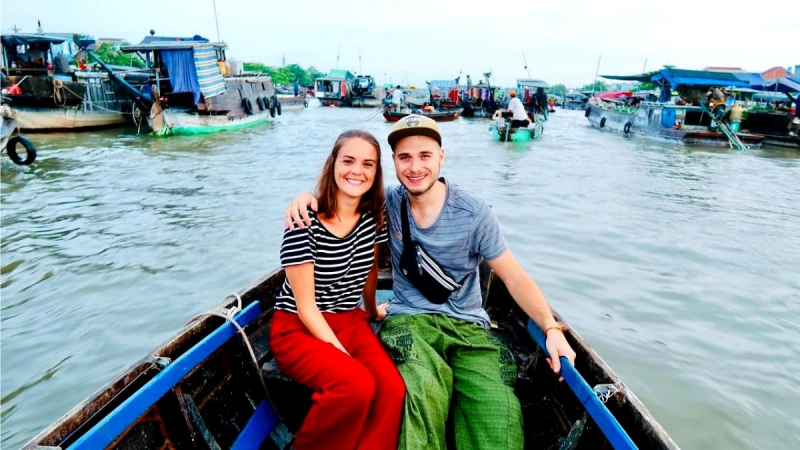 Day 24 Travel to Cai Rang Floating market by boat
