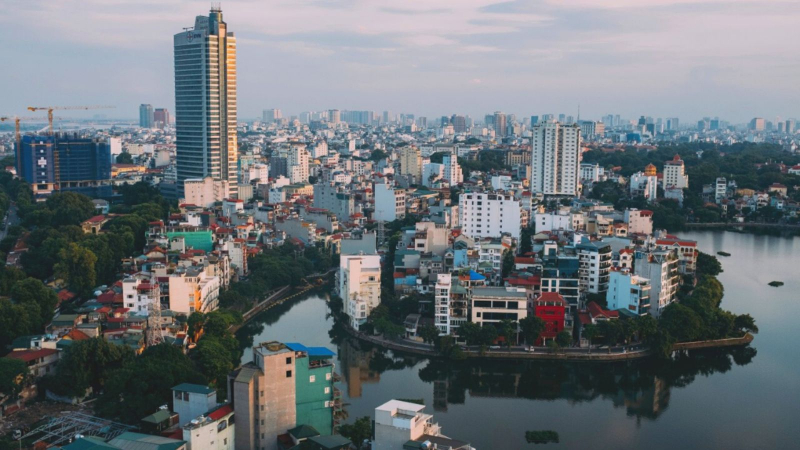 Aerial View Of Hanoi