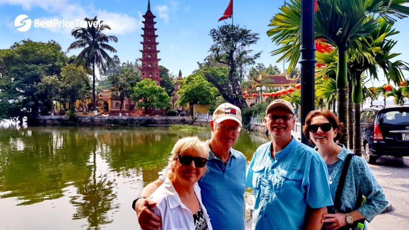 Day 8 Tourists Explore The Sixth Century Tran Quoc Buddhist Pagoda