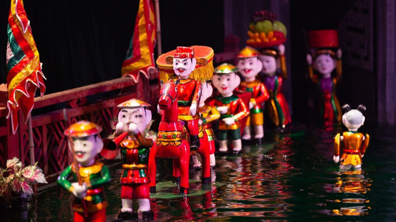 Day 1 Watch The Water Puppet Show One Of Vietnam's Traditional Performing Arts