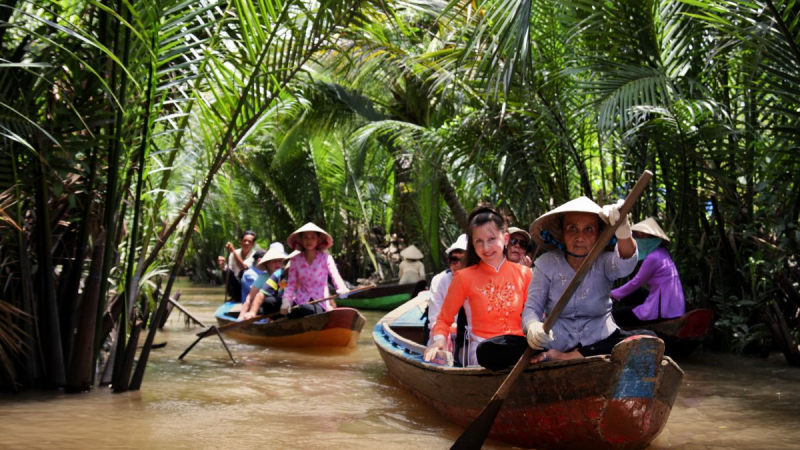 Day 13 Enjoy A Tranquil Mekong Delta Boat Ride With The Locals