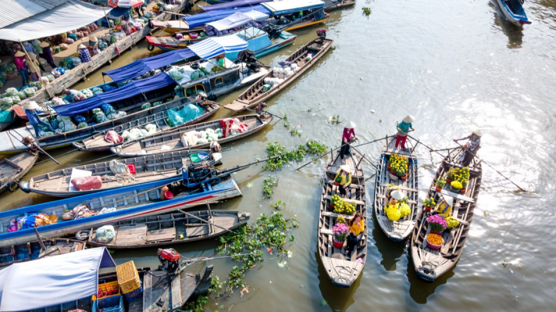 Day 14 Cai Rang The Biggest Floating Market Of Vietnam