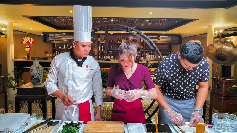 Vietnamese Cooking Class on Indochine Halong Bay Cruise