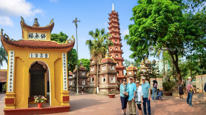 Day 1 Go To The Oldest Pagoda In Hanoi Tran Quoc Pagoda