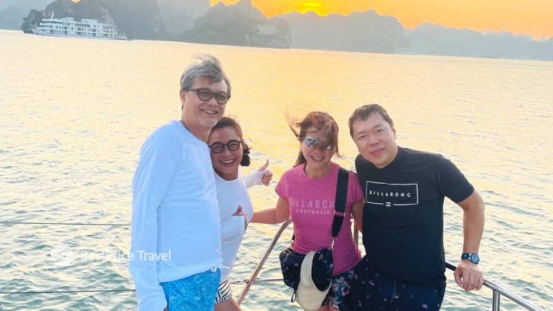 Day 10 Enjoy The Halong Bay Sunset With Family