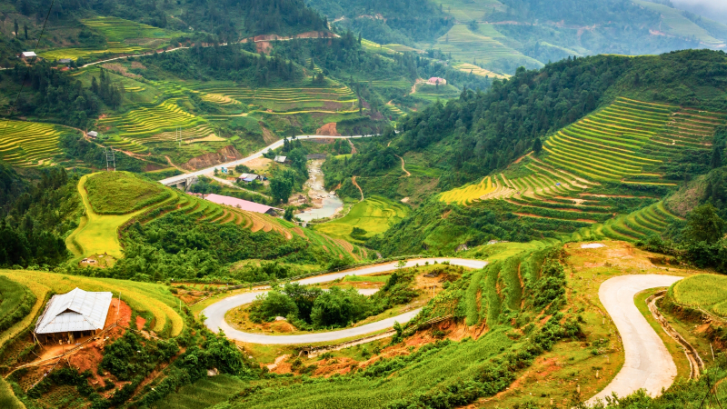 Welcome To Sapa Through Terraced Fields And Majestic Scenery