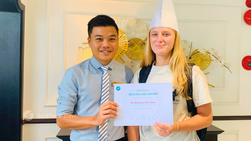 Day 5 Get Certificate After A Cooking Class On Capella Cruise