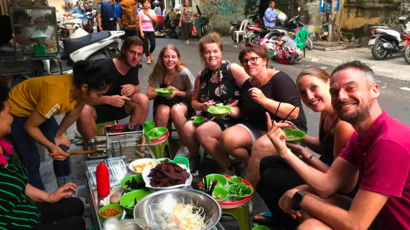 Day 6 Go Off The Eaten Track Enjoying A Hanoi Food Tour