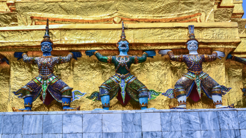 Delicate Design Of The Wat Phra Kaew