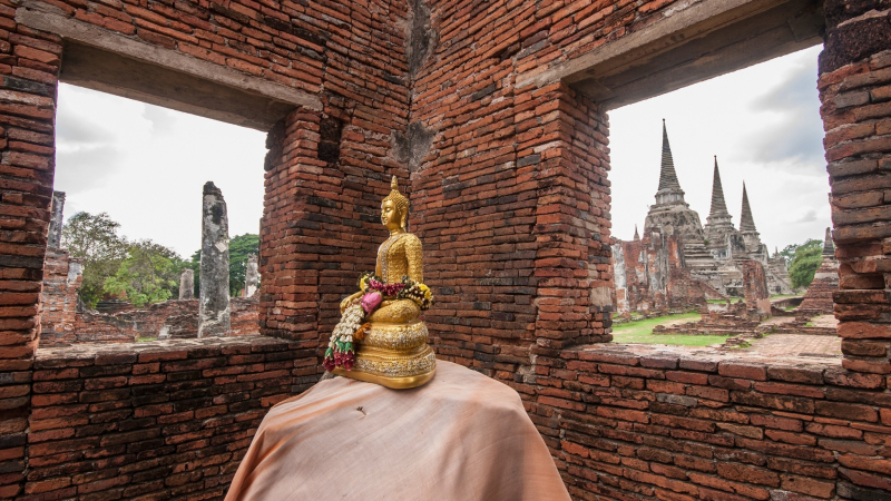 Buddha Image In Wat Phra Srisanphet