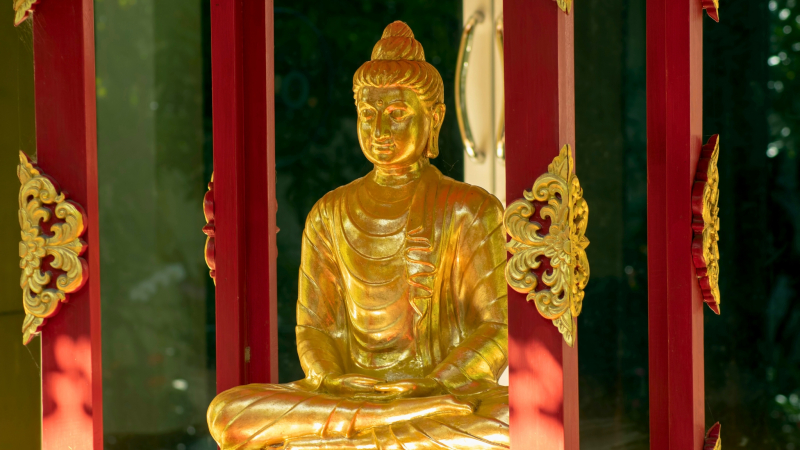 Golden Buddha At Wat Phra Kaew, Chiang Rai