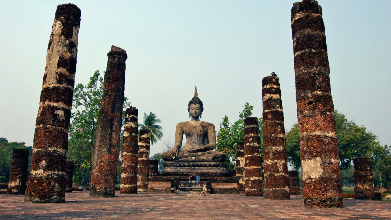 Wat Trapang Ngoen Located In The Central Zone Of The Sukhothai Historical Park
