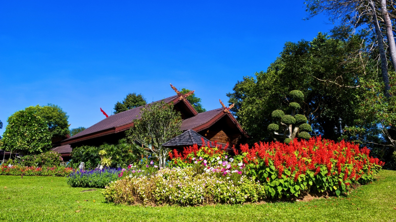Beautiful Garden In Doi Tung Palace