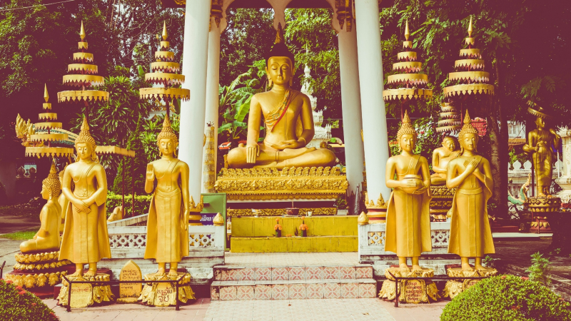 Golden Buddha Images Of Wat Sisaket