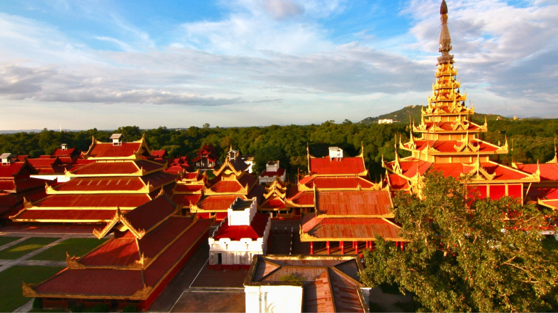Beautiful Mandalay Palace
