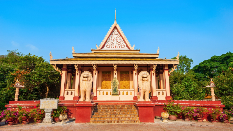 Wat Phnom, One Of The Oldest Temples In Phnom Penh
