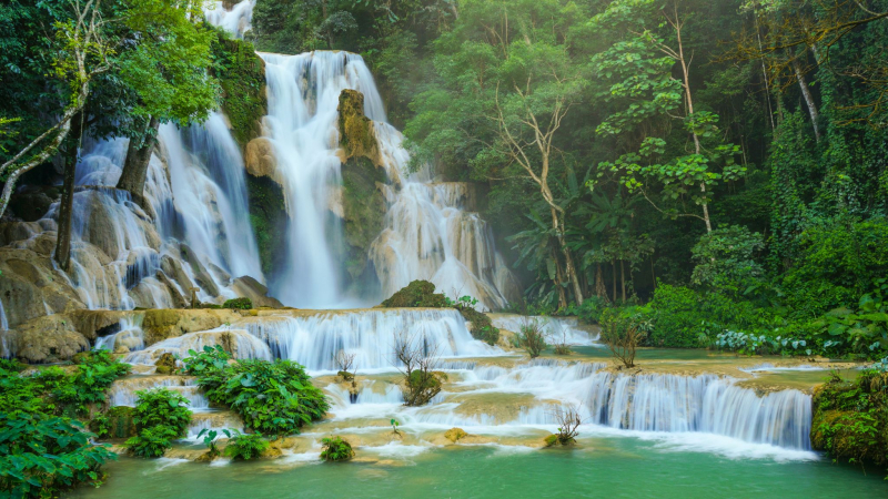 Day 3 Enjoy Refreshing Pools In Kuang Si Waterfalls