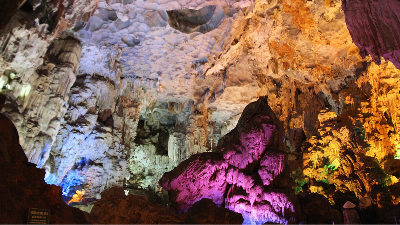 Majestic view inside Sung Sot Cave