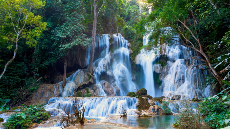 Day 3 Kuang Si Waterfalls One Of The Most Amazing Waterfalls In Laos