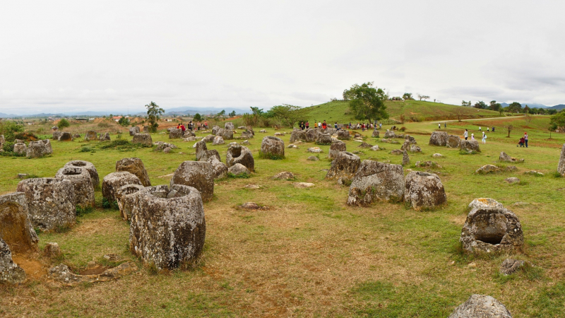Plain Of Jars In Central Laos
