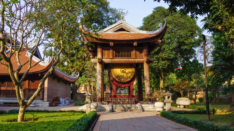 Temple Of Literature Is An Architectural Work Built In The 11th Century Under The Ly Dynasty