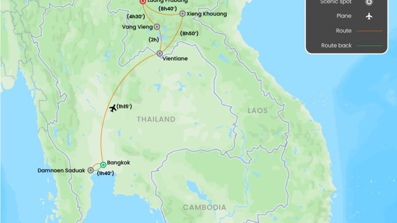 12 Bangkok (Thailand) To Laos Mysteries Revealed 12 Days