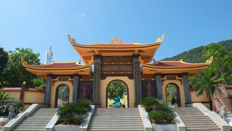 Ho Quoc Pagoda, The Largest Buddhist Pagoda On The Island