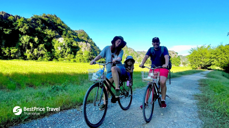 Enjoy Biking In Beautiful Scenery Of Ninh Binh With Family