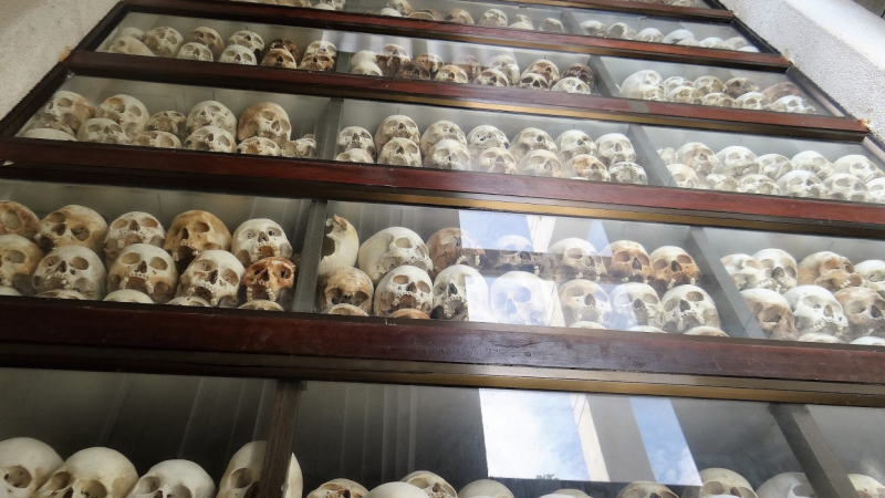 Cambodian Skulls In Choeung Ek
