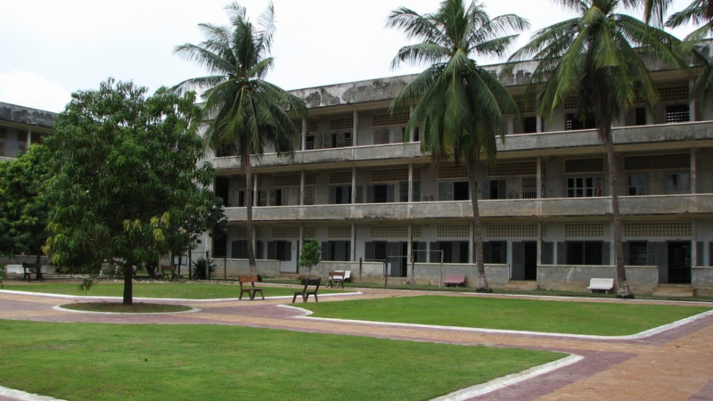 The Exterior Of The Tuol Sleng Genocide Museum In 2006