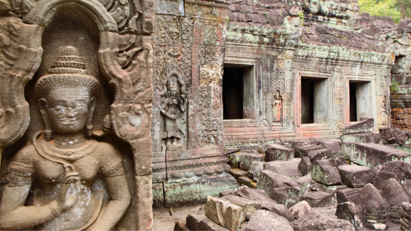 Preah Khan Is A Temple Built In The 12th Century