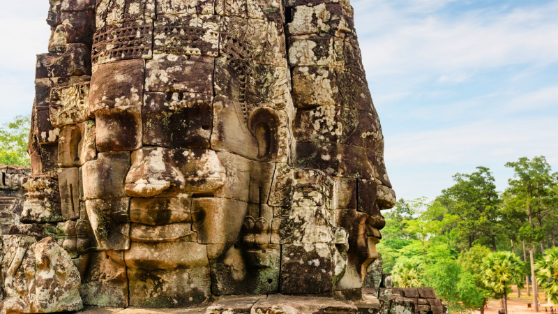 The Bayon Temple Is A Temple Stayed In The Heart Of Angkor Thom