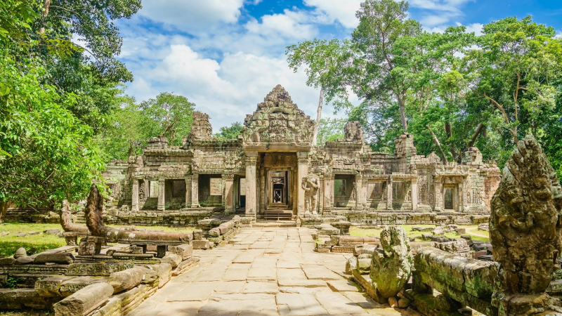 Banteay Kdei Is A Buddhist Temple Established By The King For Angkor's Teachers