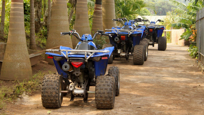 Submerge In Majestic Sunset Sights While Riding A Quad Bike