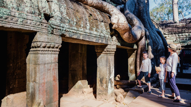 Day 2 Cycle To The Forest Temple Ta Prohm And Take In The Mysterious, Holy Atmosphere