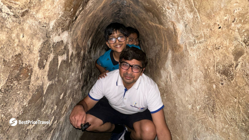 Experience The Narrowness Of The Cu Chi Tunnels