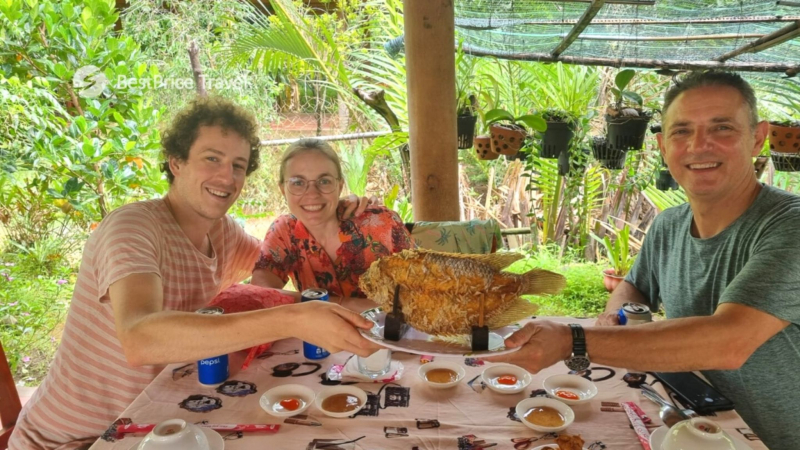 Day 3 Enjoy Deep Fried Elephant Ear Fish In Mekong Delta