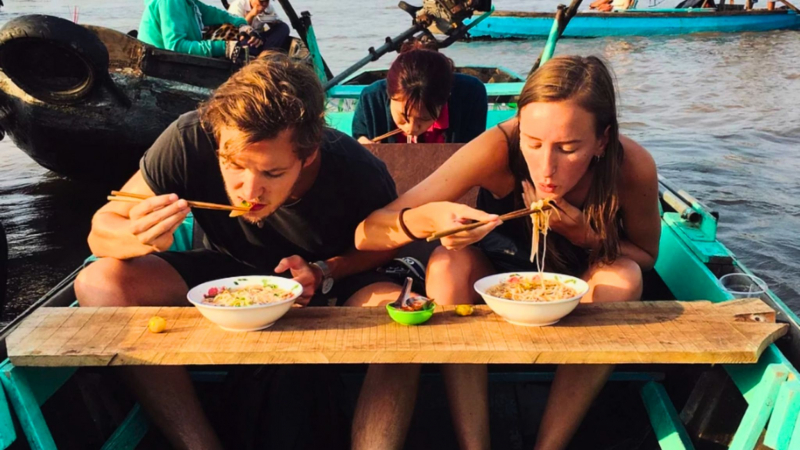 Day 4 Try Hu Tieu In The Mekong Delta's Floating Market