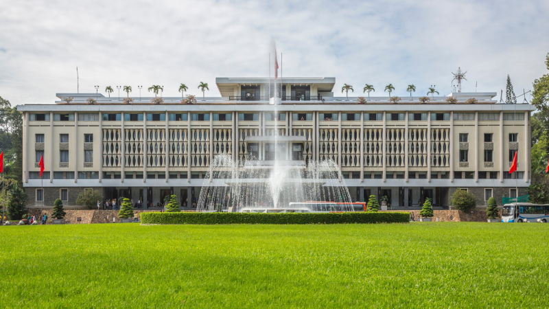 Symmetrical Structure Of Reunification Palace