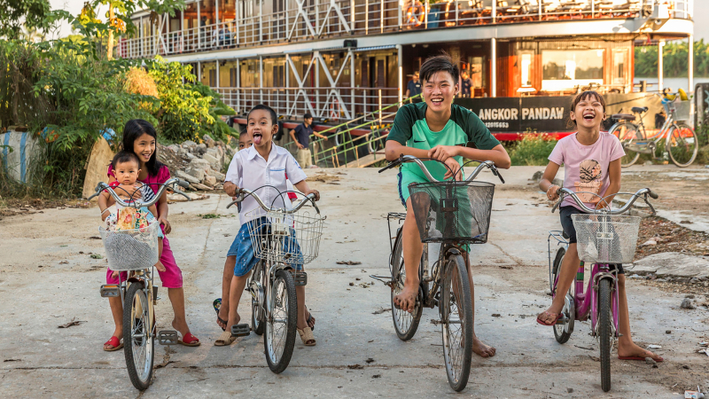 Biking With Local Kids