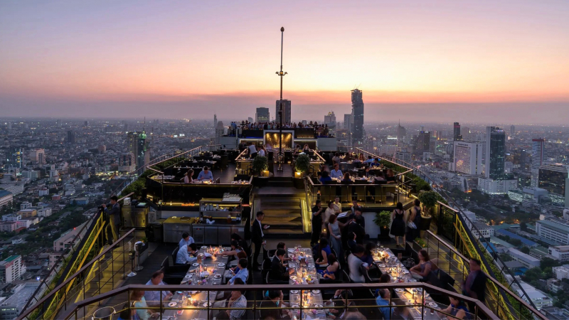 Day 2 Delight In Sunset Fine Dining At Banyan Tree Rooftop Restaurant