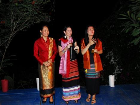 Laos ethnic traditional costumes