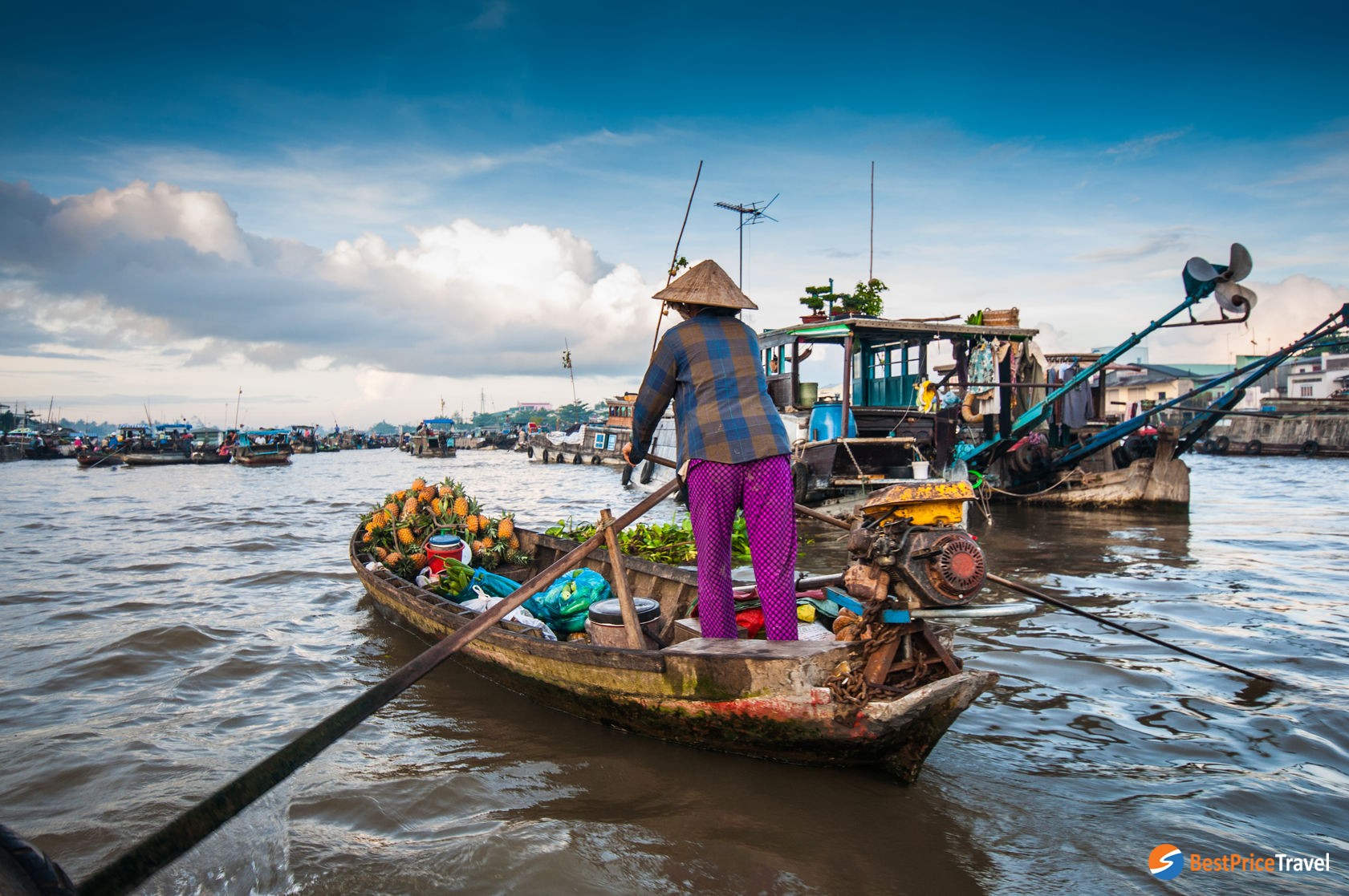 Cai Rang Floating Market Can Tho Vietnam