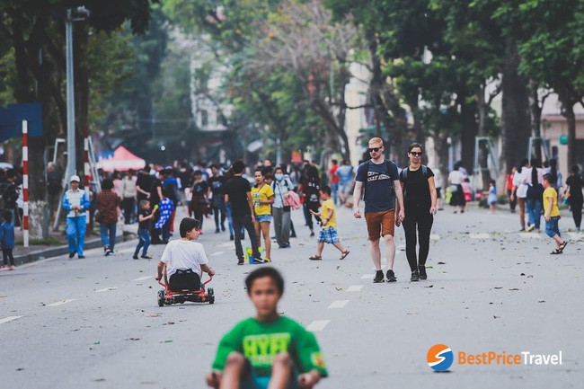 Hanoi pedestrian streets
