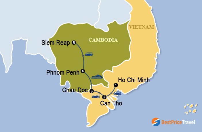 From South Vietnam To North Cambodia 8 Days