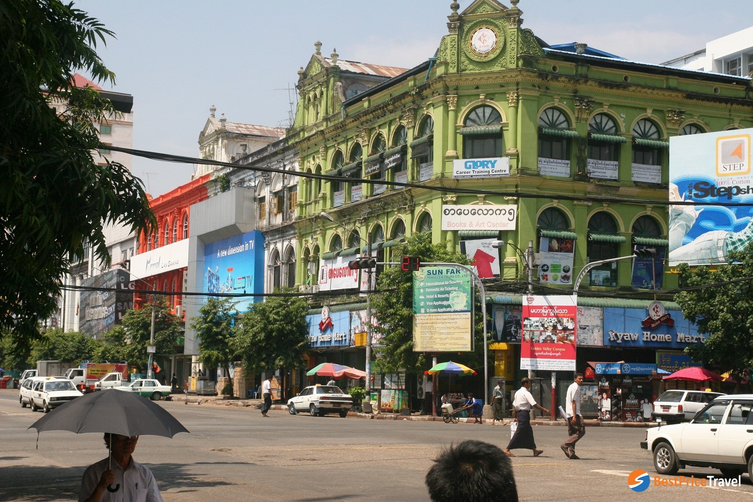 Colorful Colonial Center Of Yangon